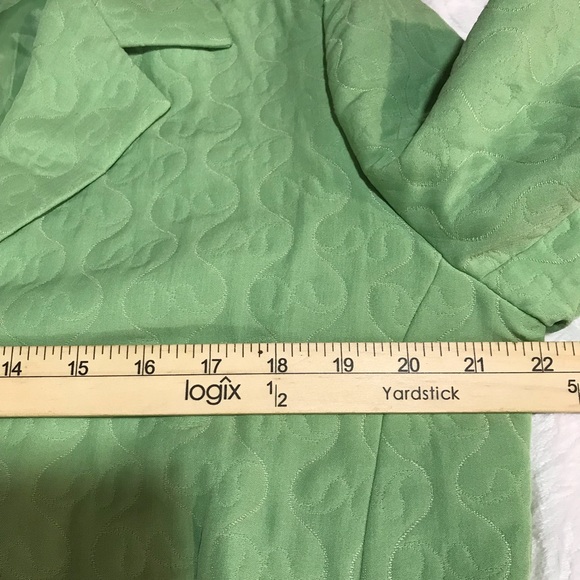 Sag Harbor 2 Buttons Blazer Women’s Size 14 Color Green Quilted Notched Collar. - Picture 6 of 13